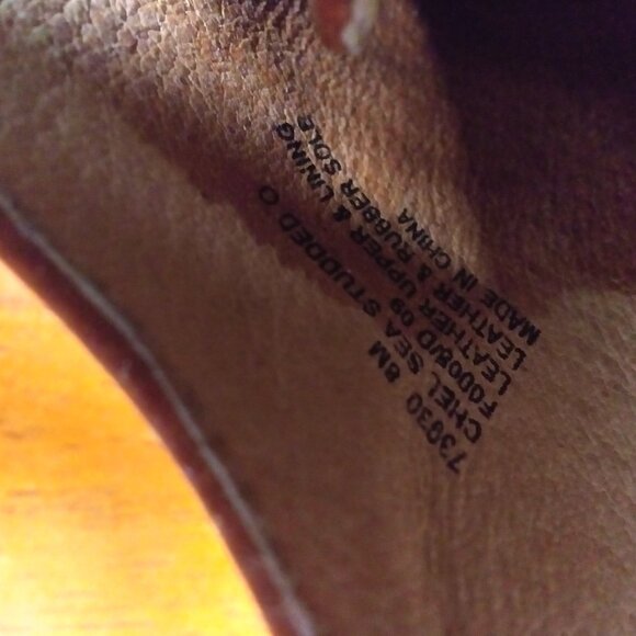 Frye Chelsea Spice Studded Peep Toe Lace Up Platform Heels sz 8M Brown - Picture 9 of 16